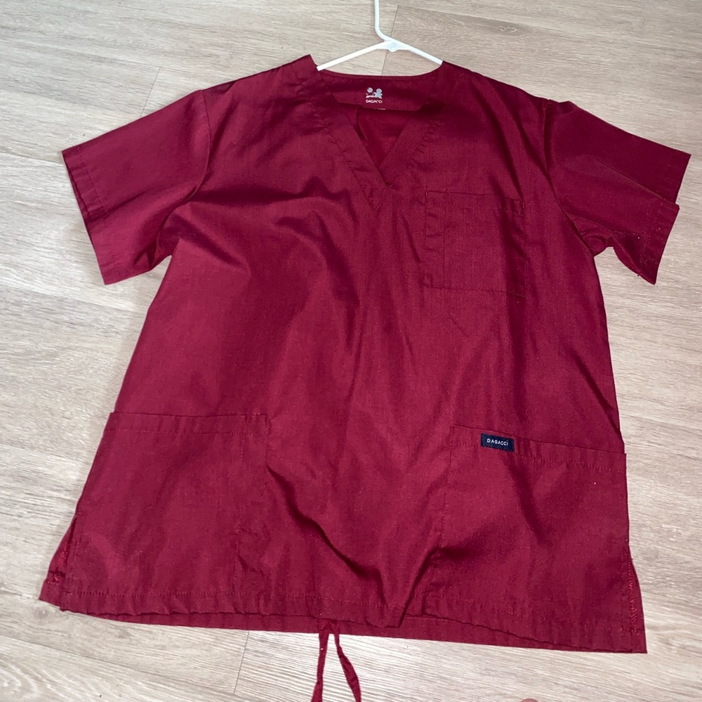 Dagacci burgundy scrubs